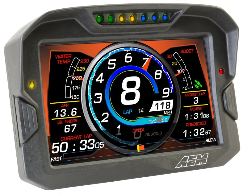 AEM CD - 7 Logging GPS Enabled Race Dash Carbon Fiber Digital Display w/o VDM (CAN Input Only) - CPC Performance