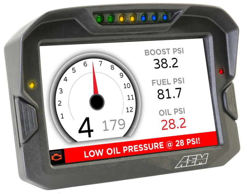 AEM CD - 7 Logging GPS Enabled Race Dash Carbon Fiber Digital Display w/o VDM (CAN Input Only) - CPC Performance