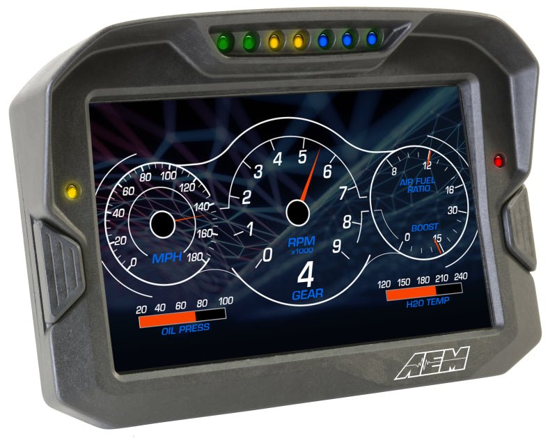 AEM CD - 7 Logging GPS Enabled Race Dash Carbon Fiber Digital Display w/o VDM (CAN Input Only) - CPC Performance