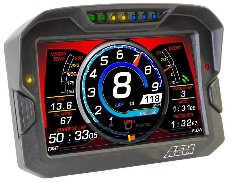 AEM CD - 7 Logging GPS Enabled Race Dash Carbon Fiber Digital Display w/o VDM (CAN Input Only) - CPC Performance