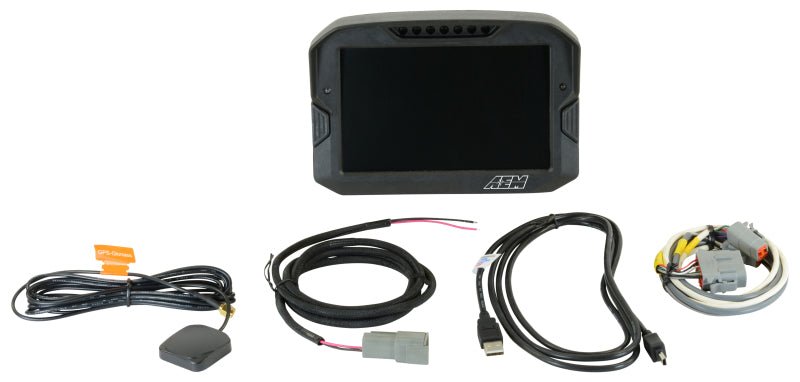 AEM CD - 7 Non Logging GPS Enabled Race Dash Carbon Fiber Digital Display w/o VDM (CAN Input Only) - CPC Performance