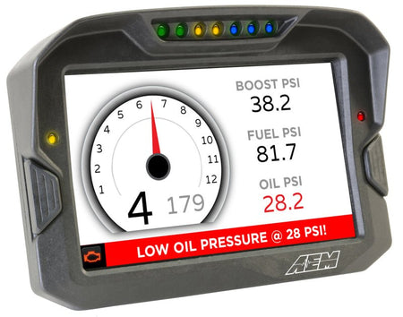 AEM CD - 7 Non Logging GPS Enabled Race Dash Carbon Fiber Digital Display w/o VDM (CAN Input Only) - CPC Performance