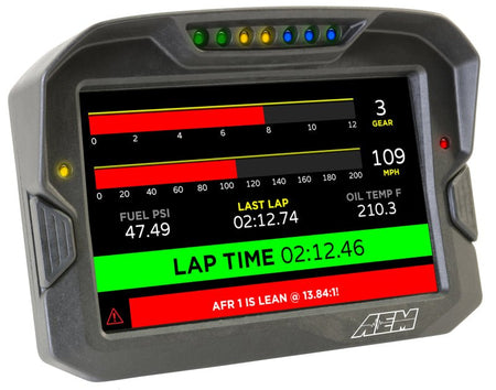 AEM CD - 7 Non Logging GPS Enabled Race Dash Carbon Fiber Digital Display w/o VDM (CAN Input Only) - CPC Performance