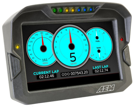AEM CD - 7 Non Logging GPS Enabled Race Dash Carbon Fiber Digital Display w/o VDM (CAN Input Only) - CPC Performance