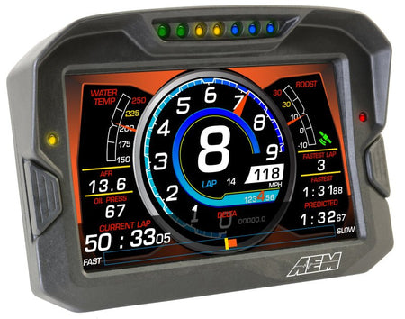 AEM CD - 7 Non Logging GPS Enabled Race Dash Carbon Fiber Digital Display w/o VDM (CAN Input Only) - CPC Performance