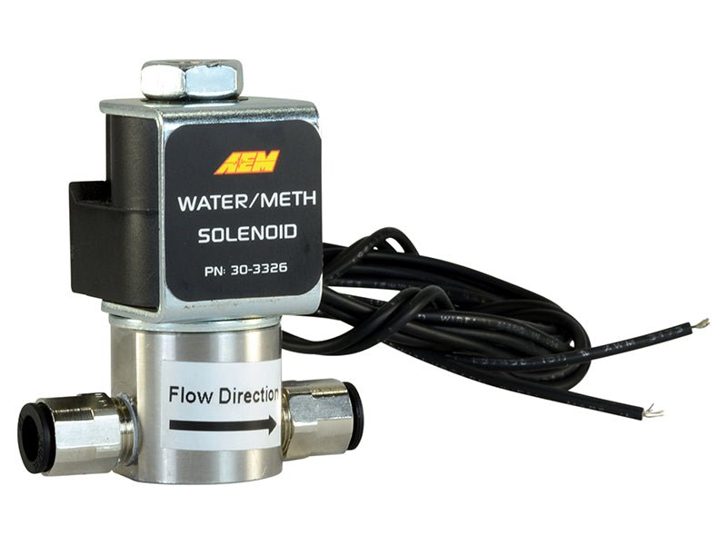 AEM Water/Methanol Injection System - High - Flow Low - Current WMI Solenoid - 200PSI 1/8in - 27NPT In/Out - CPC Performance