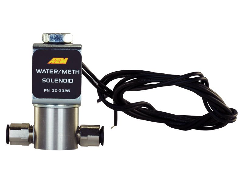 AEM Water/Methanol Injection System - High - Flow Low - Current WMI Solenoid - 200PSI 1/8in - 27NPT In/Out - CPC Performance