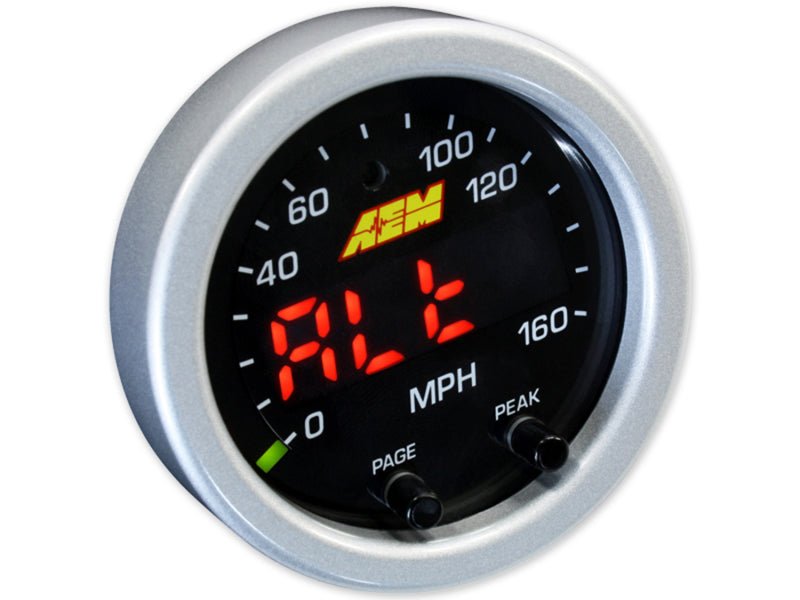 AEM X - Series 0 - 160 MPH Black Bezel w/ Black Face GPS Speedometer Gauge - CPC Performance