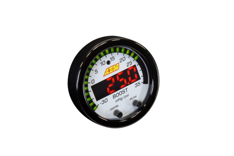 AEM X - Series Boost Pressure - 30inHg 35psi Gauge - CPC Performance