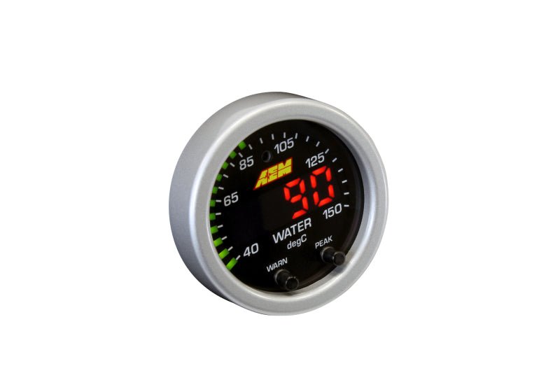 AEM X - Series Temperature 100 - 300F Gauge Kit (ONLY Black Bezel and Water Temp. Faceplate) - CPC Performance