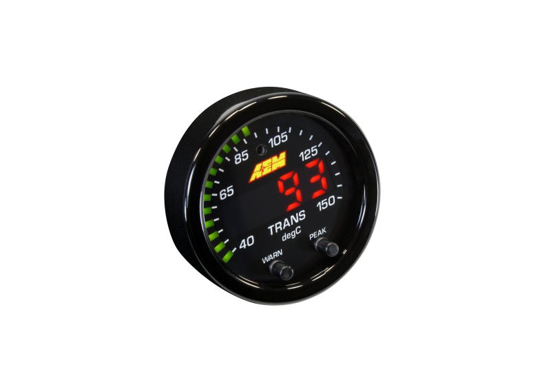 AEM X - Series Temperature 100 - 300F Gauge Kit (ONLY Black Bezel and Water Temp. Faceplate) - CPC Performance