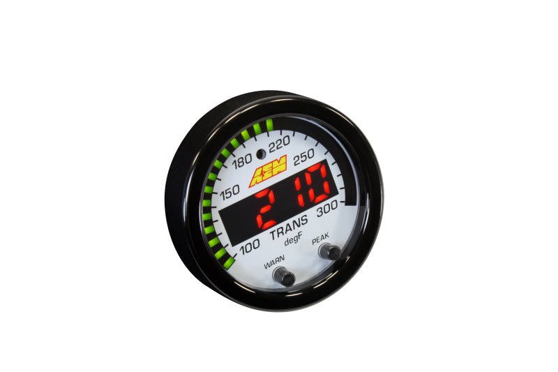 AEM X - Series Temperature 100 - 300F Gauge Kit (ONLY Black Bezel and Water Temp. Faceplate) - CPC Performance