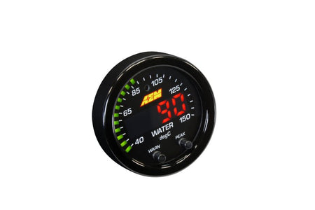 AEM X - Series Temperature 100 - 300F Gauge Kit (ONLY Black Bezel and Water Temp. Faceplate) - CPC Performance