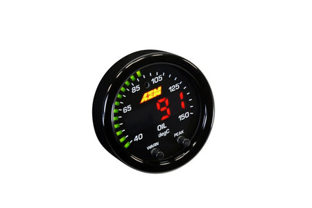 AEM X - Series Temperature 100 - 300F Gauge Kit (ONLY Black Bezel and Water Temp. Faceplate) - CPC Performance