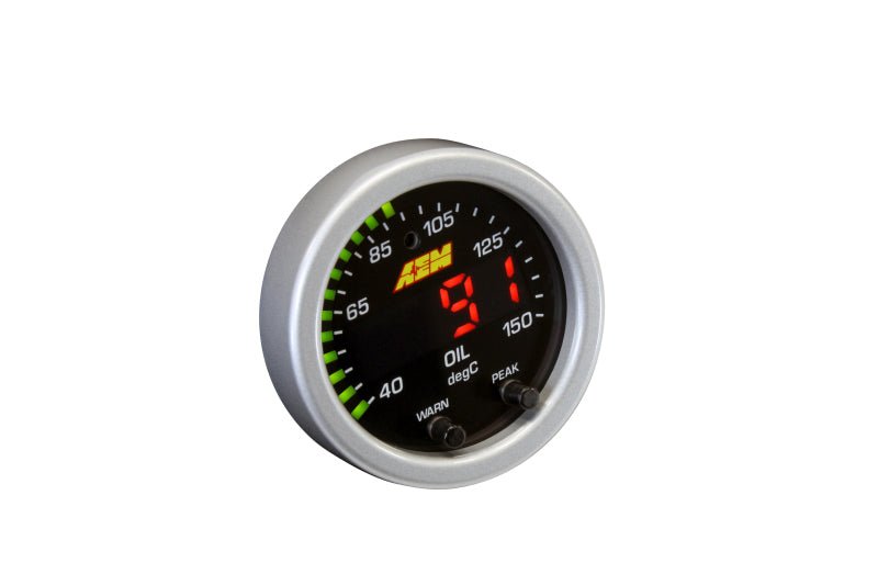 AEM X - Series Temperature 100 - 300F Gauge Kit (ONLY Black Bezel and Water Temp. Faceplate) - CPC Performance