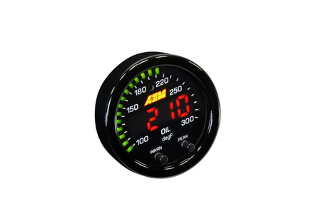 AEM X - Series Temperature 100 - 300F Gauge Kit (ONLY Black Bezel and Water Temp. Faceplate) - CPC Performance