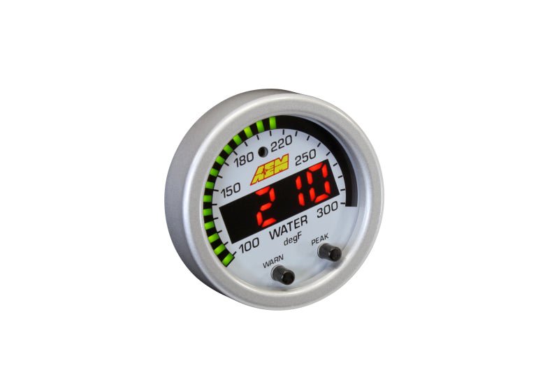 AEM X - Series Temperature 100 - 300F Gauge Kit (ONLY Black Bezel and Water Temp. Faceplate) - CPC Performance