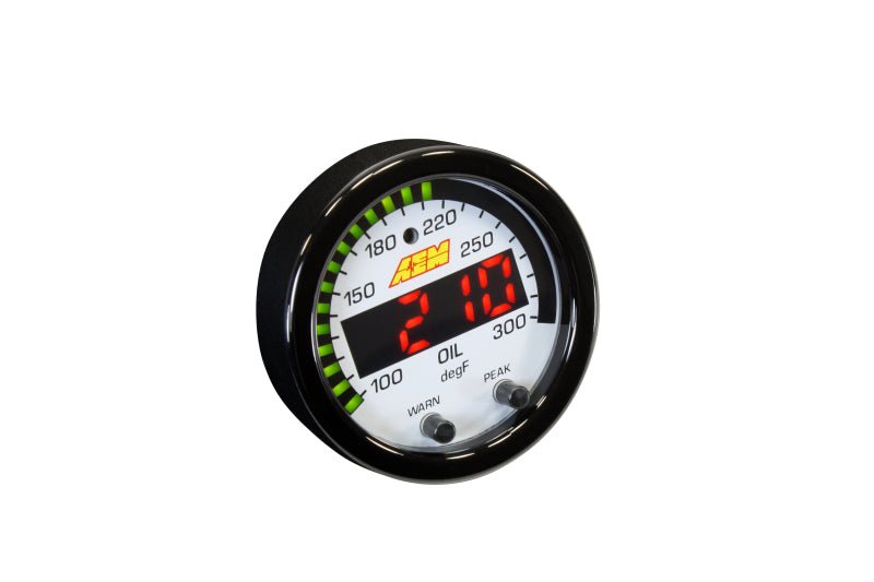 AEM X - Series Temperature 100 - 300F Gauge Kit (ONLY Black Bezel and Water Temp. Faceplate) - CPC Performance