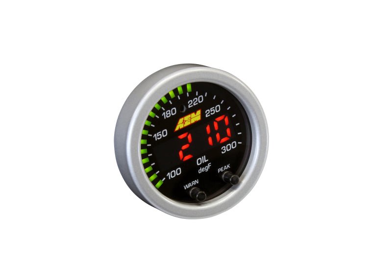 AEM X - Series Temperature 100 - 300F Gauge Kit (ONLY Black Bezel and Water Temp. Faceplate) - CPC Performance