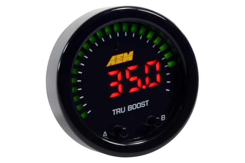 AEM X - Series Tru - Boost Controller Gauge w/ Boost Control Solenoid 80PSIg Internal MAP Sensor - CPC Performance