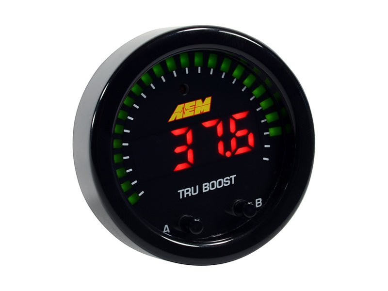 AEM X - Series Tru - Boost Controller Gauge w/ Boost Control Solenoid 80PSIg Internal MAP Sensor - CPC Performance