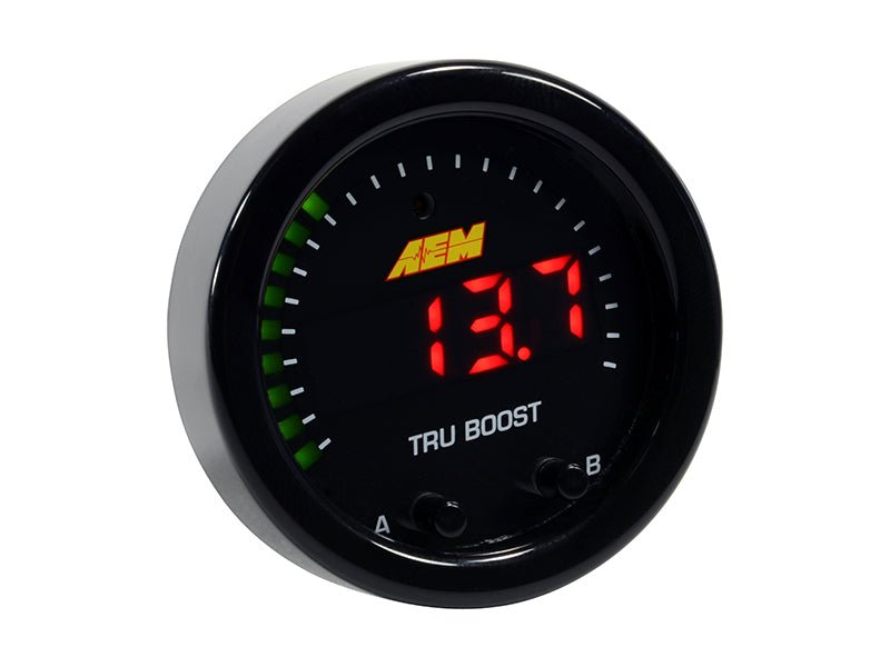 AEM X - Series Tru - Boost Controller Gauge w/ Boost Control Solenoid 80PSIg Internal MAP Sensor - CPC Performance