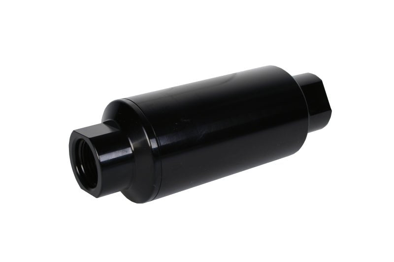 Aeromotive In - Line Filter 10AN 10 Micron Microglass Element Bright - Dip Black 2in OD - CPC Performance