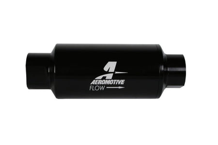 Aeromotive In - Line Filter 10AN 10 Micron Microglass Element Bright - Dip Black 2in OD - CPC Performance