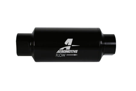Aeromotive In - Line Filter 10AN 10 Micron Microglass Element Bright - Dip Black 2in OD - CPC Performance