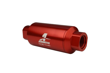 Aeromotive In - Line Filter - AN - 10 size - 40 Micron SS Element - Red Anodize Finish - CPC Performance