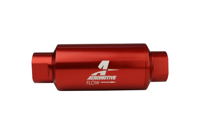Aeromotive In - Line Filter - AN - 10 size - 40 Micron SS Element - Red Anodize Finish - CPC Performance