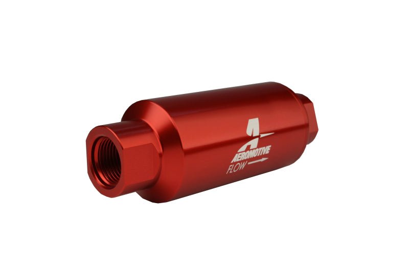 Aeromotive In - Line Filter - AN - 10 size - 40 Micron SS Element - Red Anodize Finish - CPC Performance
