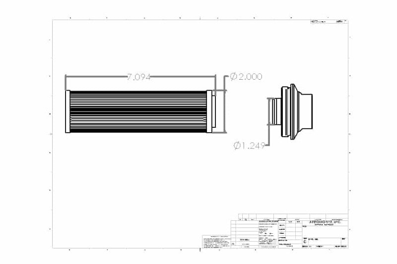 Aeromotive In - Line Filter - AN - 16 100 Micron SS Element Extreme Flow - CPC Performance