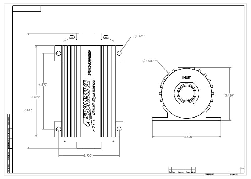 Aeromotive Pro - Series Fuel Pump - EFI or Carbureted Applications - CPC Performance