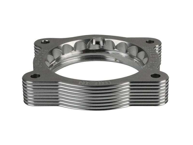 aFe 02 - 09 Chevrolet Trailblazer/ 02 - 09 GMC Envoy L6 4.2L Silver Bullet Throttle Body Spacer - Silver - CPC Performance