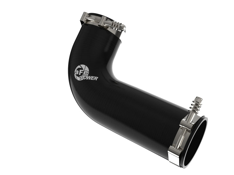 afe 08 - 10 Ford Trucks V8 - 6.4L (td) BladeRunner 3 IN Aluminum Hot Charge Pipe - Black - CPC Performance