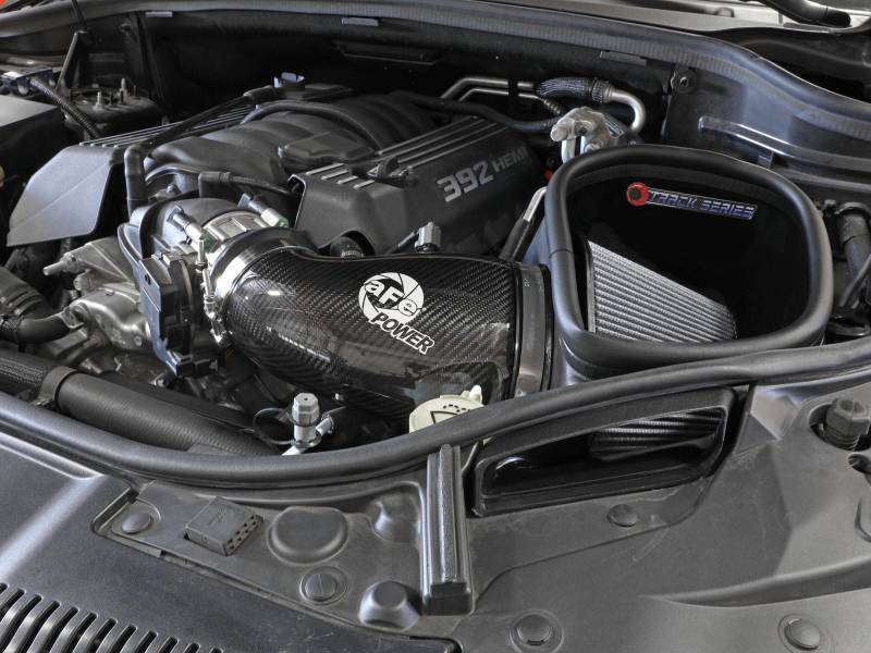 aFe 12 - 21 Jeep Grand Cherokee 6.4L Track Series Carbon Fiber Cold Air Intake w/Pro Dry S Filter - CPC Performance