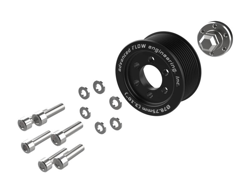 aFe 15 - 23 Dodge Challenger / 15 - 23 Dodge Charger SRT Hellcat 3.10in Supercharger Power Pulley Kit - CPC Performance