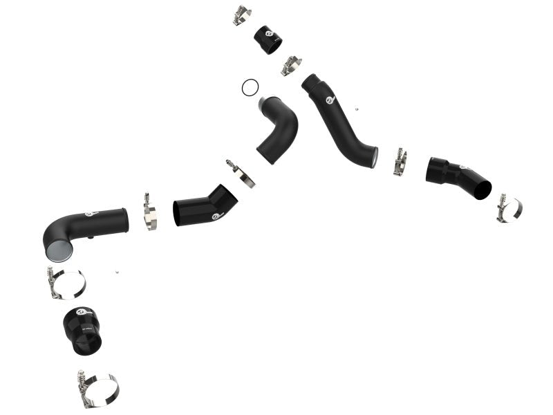 aFe 16 - 19 RAM 1500 V6 3.0L (TD) BladeRunner 3in Aluminum Hot & Cold Charge Pipe Kit - Black - CPC Performance