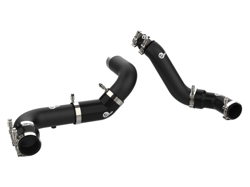 aFe 16 - 19 RAM 1500 V6 3.0L (TD) BladeRunner 3in Aluminum Hot & Cold Charge Pipe Kit - Black - CPC Performance