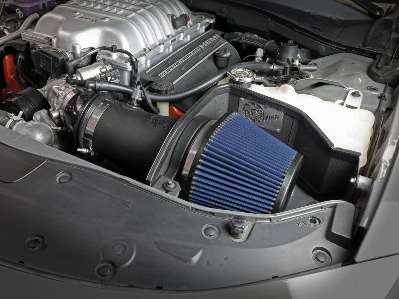 aFe 17 - 18 Dodge Challenger/Charger Magnum FORCE Stage - 2XP Cold Air Intake System w/Pro DRY S - Black - CPC Performance
