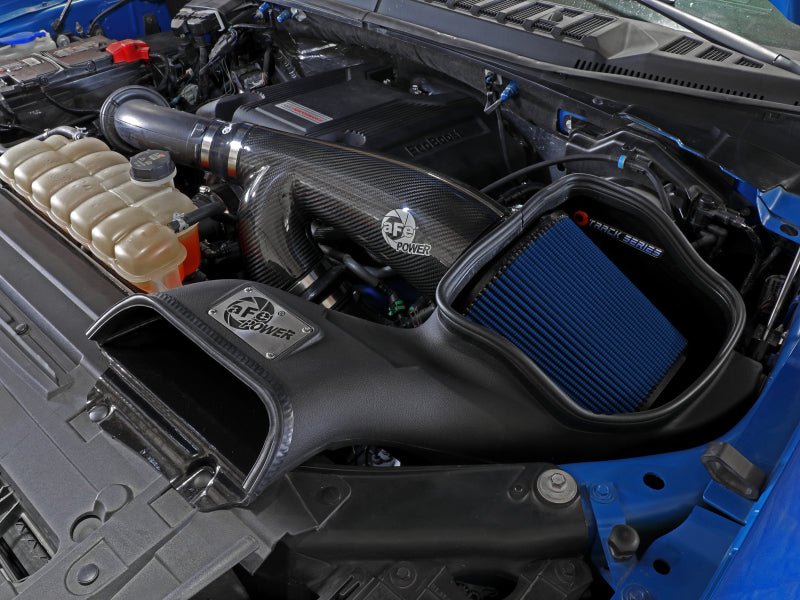 aFe 17 - 20 Ford F - 150/Raptor Track Series Carbon Fiber Cold Air Intake System With Pro 5R Filters - CPC Performance