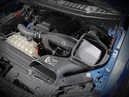 aFe 17 - 20 Ford F - 150/Raptor Track Series Carbon Fiber Cold Air Intake System With Pro DRY S Filters - CPC Performance