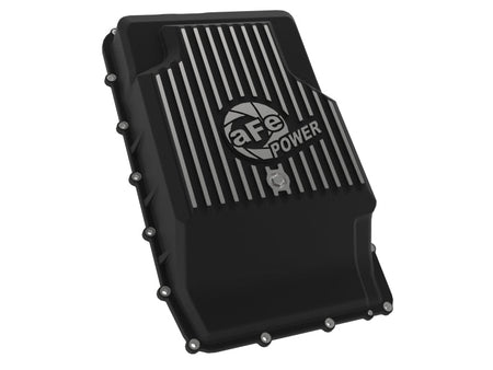 aFe 17 - 24 Ford F - 150 10R60/10R80 Pro Series Rear Transmission Pan Black w/ Machined Fins - CPC Performance