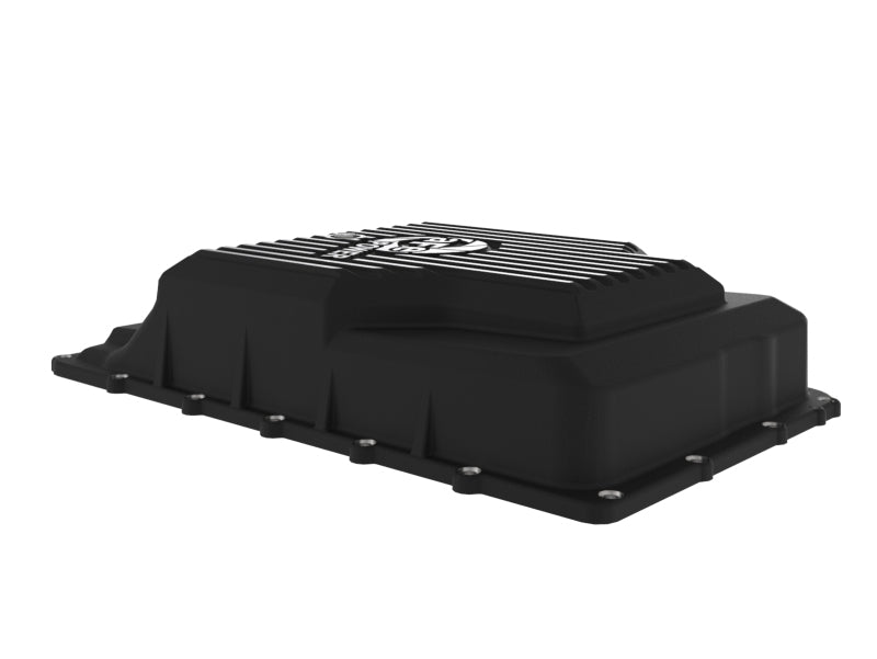 aFe 17 - 24 Ford F - 150 10R60/10R80 Pro Series Rear Transmission Pan Black w/ Machined Fins - CPC Performance