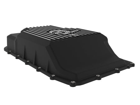 aFe 17 - 24 Ford F - 150 10R60/10R80 Pro Series Rear Transmission Pan Black w/ Machined Fins - CPC Performance