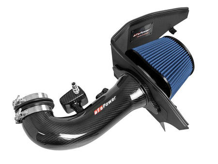 aFe 19 - 20 GM Trucks 5.3L/6.2L Track Series Carbon Fiber Cold Air Intake System With Pro 5R Filters - CPC Performance
