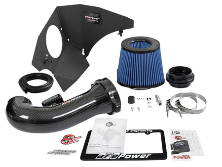 aFe 19 - 20 GM Trucks 5.3L/6.2L Track Series Carbon Fiber Cold Air Intake System With Pro 5R Filters - CPC Performance