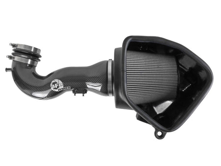 aFe 19 - 21 GM Trucks 5.3L/6.2L Track Series Carbon Fiber Cold Air Intake System W/ Pro Dry S Filters - CPC Performance