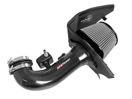 aFe 19 - 21 GM Trucks 5.3L/6.2L Track Series Carbon Fiber Cold Air Intake System W/ Pro Dry S Filters - CPC Performance